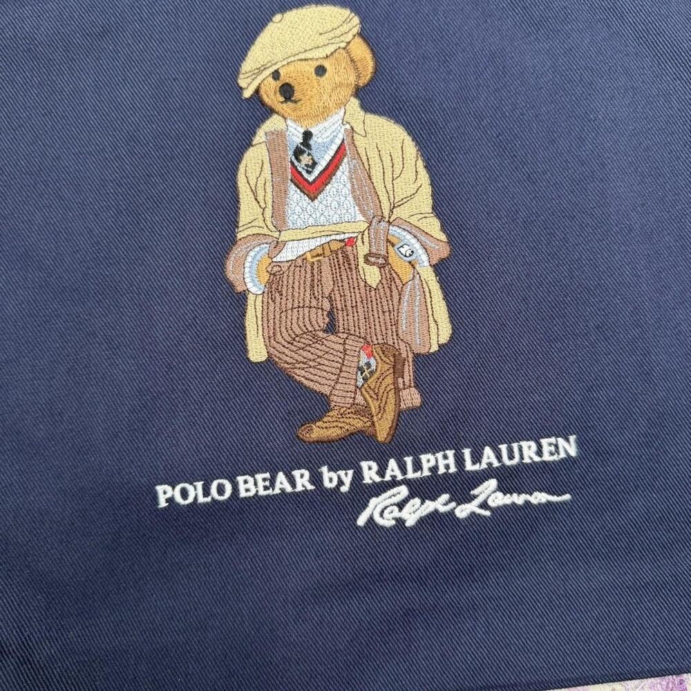 Polo Ralph Lauren Polo Bear Twill Shopper Tote Newport new with tags! - Picture 3 of 8